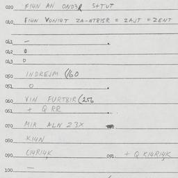 Eastern questionnaire, answ...