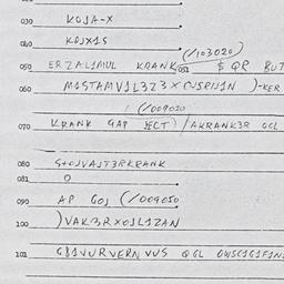 Eastern questionnaire, answ...