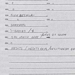 Eastern questionnaire, answ...