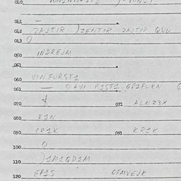 Eastern questionnaire, answ...