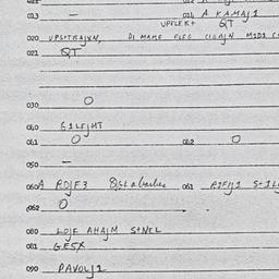 Eastern questionnaire, answ...