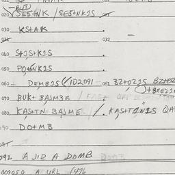 Eastern questionnaire, answ...