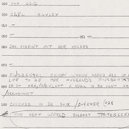 Eastern questionnaire, answ...