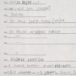 Eastern questionnaire, answ...