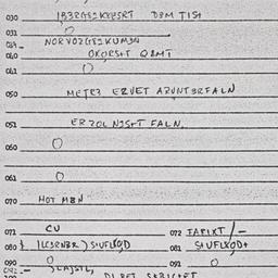 Eastern questionnaire, answ...