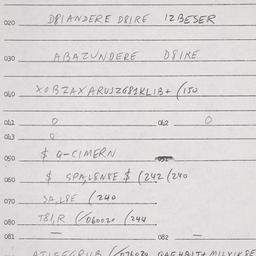 Eastern questionnaire, answ...