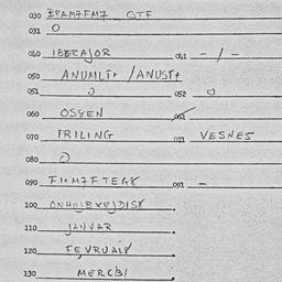 Eastern questionnaire, answ...
