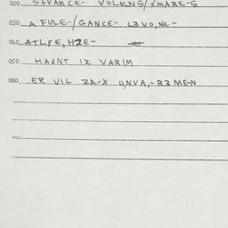 Eastern questionnaire, answ...