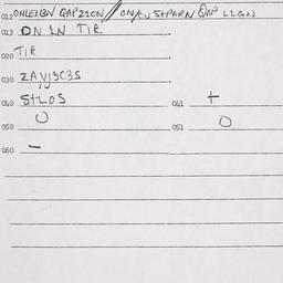 Eastern questionnaire, answ...