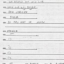 Eastern questionnaire, answ...