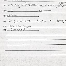 Eastern questionnaire, answ...
