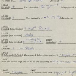 Western questionnaire, answ...