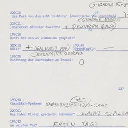 Western questionnaire, answ...