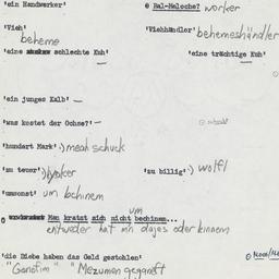 Western questionnaire, answ...