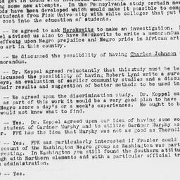 Notes by Gunnar Myrdal(?) f...