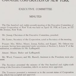 Executive Committee Meeting...