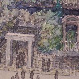 Perspective drawing, detail...