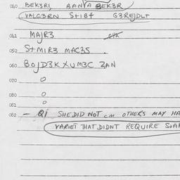 Eastern questionnaire, answ...