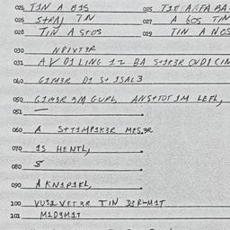 Eastern questionnaire, answ...
