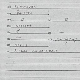 Eastern questionnaire, answ...