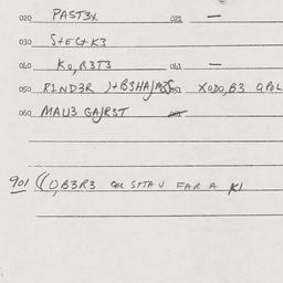 Eastern questionnaire, answ...