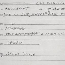 Eastern questionnaire, answ...
