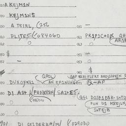 Eastern questionnaire, answ...