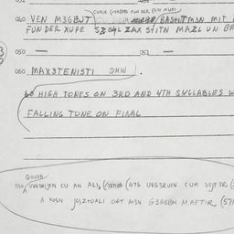 Eastern questionnaire, answ...