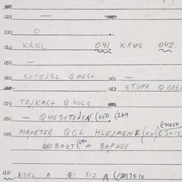 Eastern questionnaire, answ...