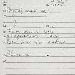 Eastern questionnaire, answ...