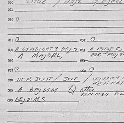 Eastern questionnaire, answ...