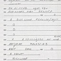 Eastern questionnaire, answ...