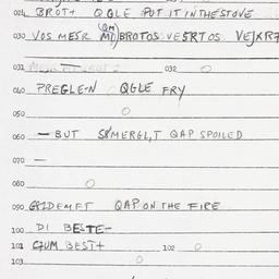 Eastern questionnaire, answ...