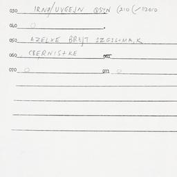 Eastern questionnaire, answ...