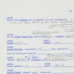 Western questionnaire, answ...