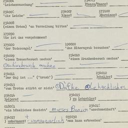 Western questionnaire, answ...
