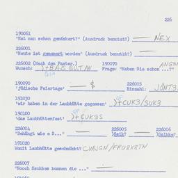 Western questionnaire, answ...