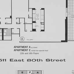 511 E. 80 Street, A-e: 12-14