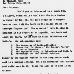 Letter from Frederick P. Ke...