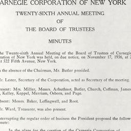 Board Meeting - 26th Annual