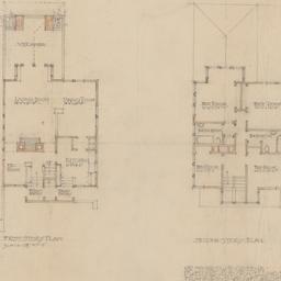 First, second floor plans