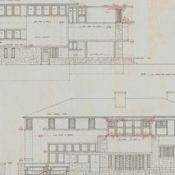 Rear, garden elevations