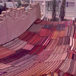 View over fabric roof towar...