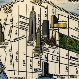 Pictorial Map of New York C...