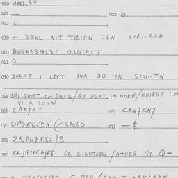 Eastern questionnaire, answ...