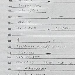 Eastern questionnaire, answ...