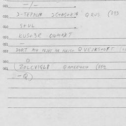 Eastern questionnaire, answ...