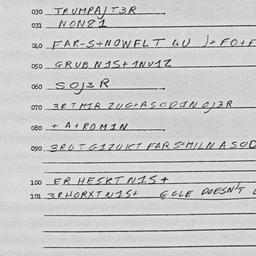 Eastern questionnaire, answ...