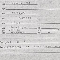 Eastern questionnaire, answ...