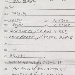 Eastern questionnaire, answ...
